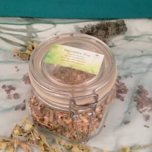 Digestive blend tea jar by Home of Herbs