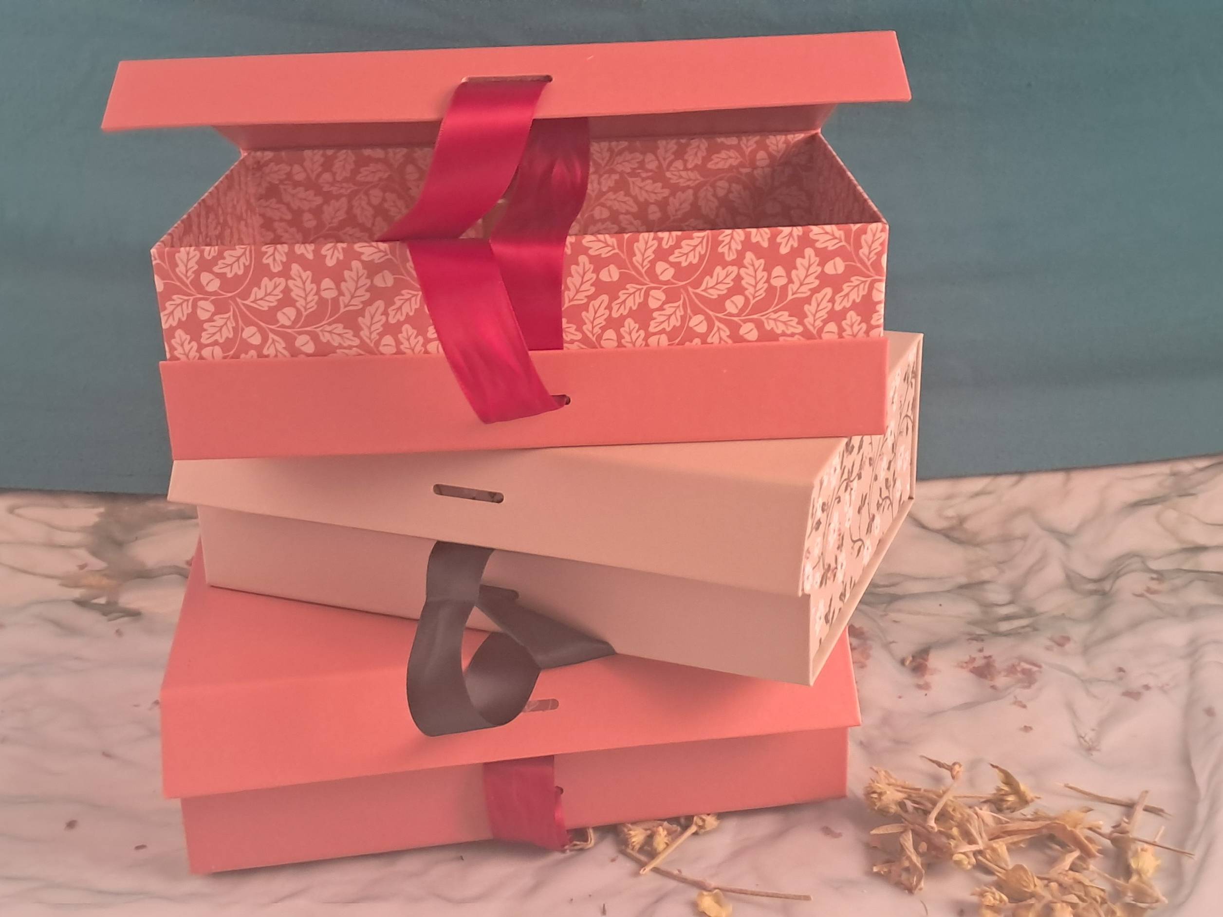 Home of Herbs pink gift boxes